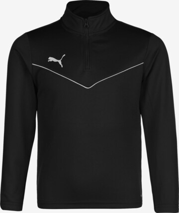 PUMA Sportsweatshirt 'TeamRise' in Schwarz: predná strana