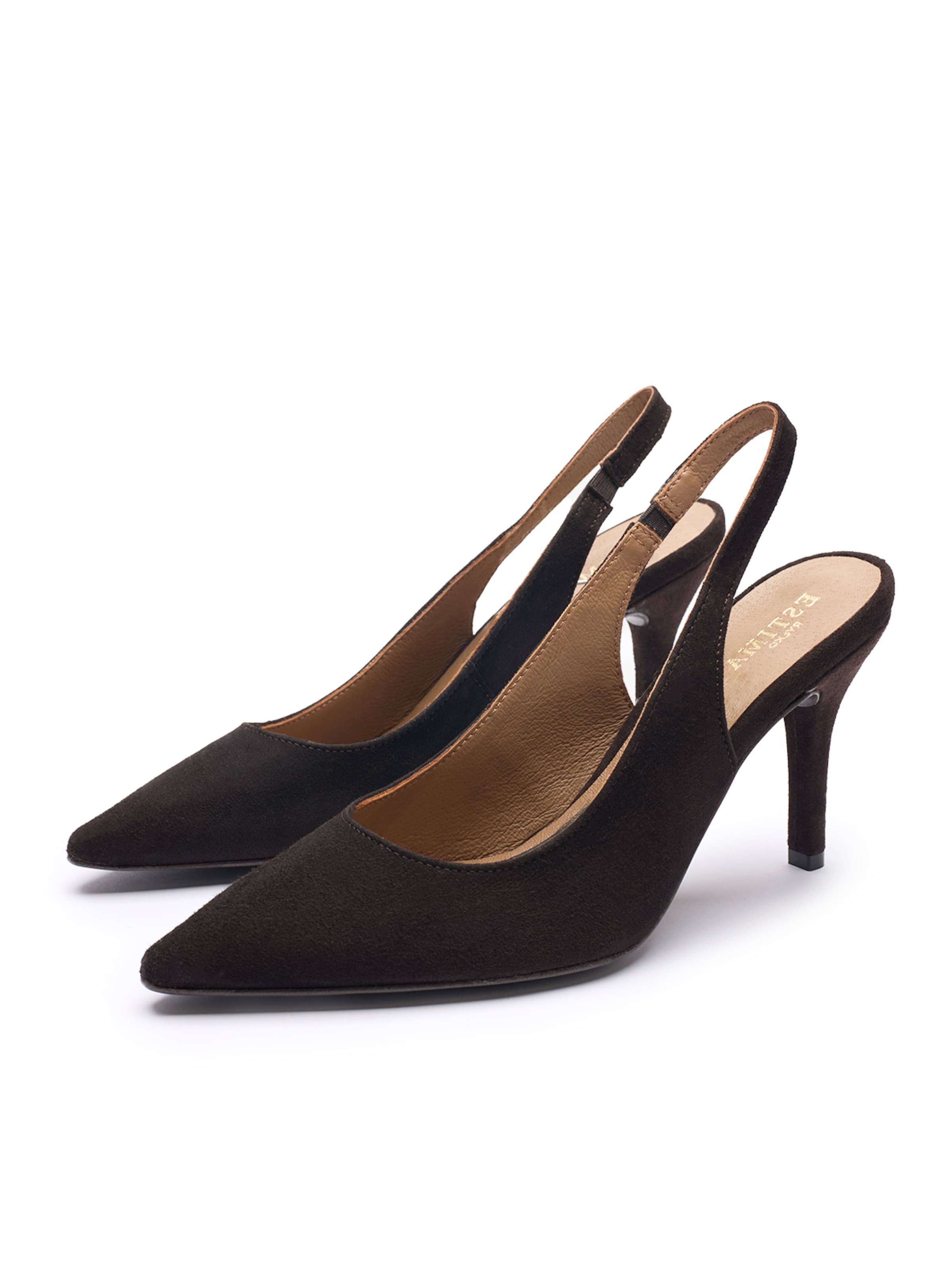 Escarpins à bride arrière RYŁKO en marron