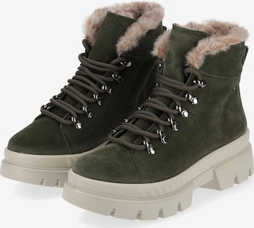 ARA Lace-Up Ankle Boots in Green