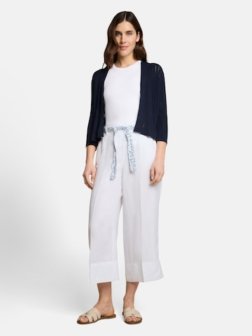 TOM TAILOR Wide leg Trousers with creases in White