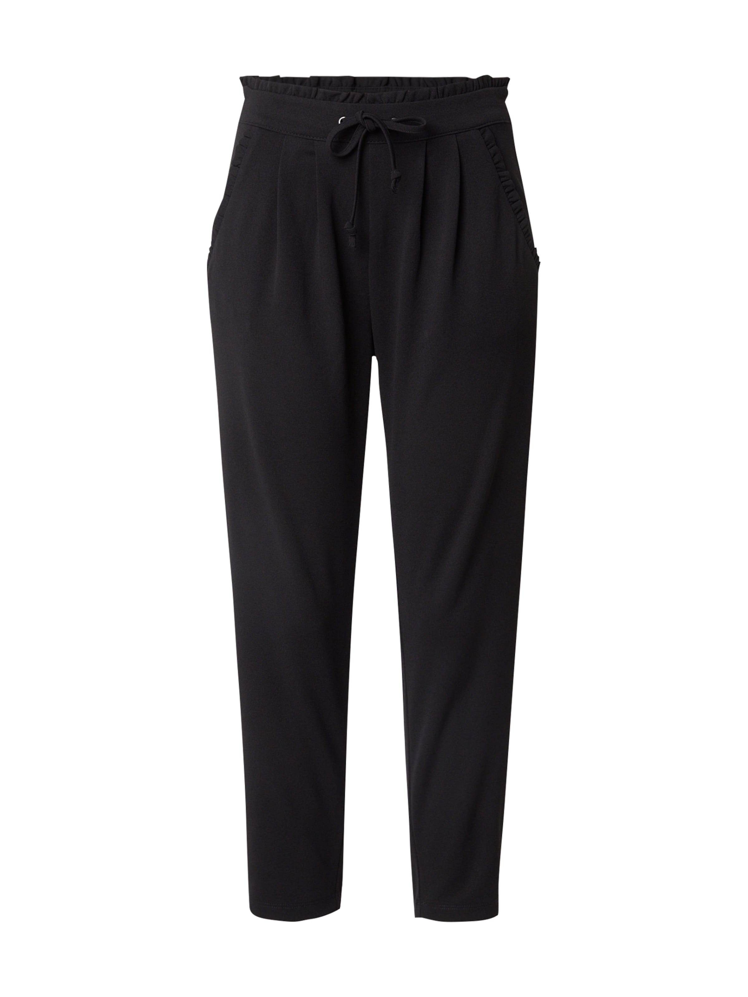 JDY Regular Pleat-Front Pants &#x27;Catia&#x27; in Black: front