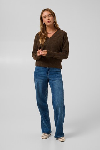 Kaffe - Pullover 'Niel' em castanho