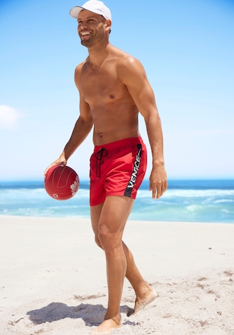 Shorts de bain VENICE BEACH en rouge