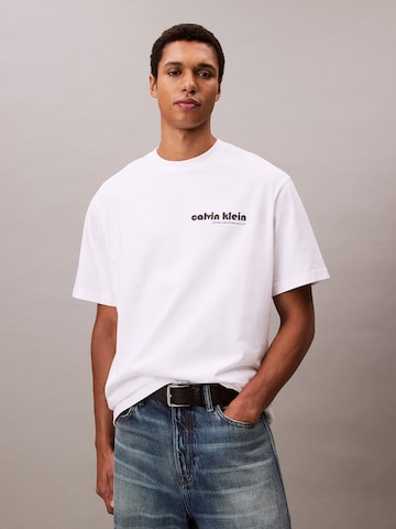 Calvin Klein Jeans - Camiseta en blanco: frente