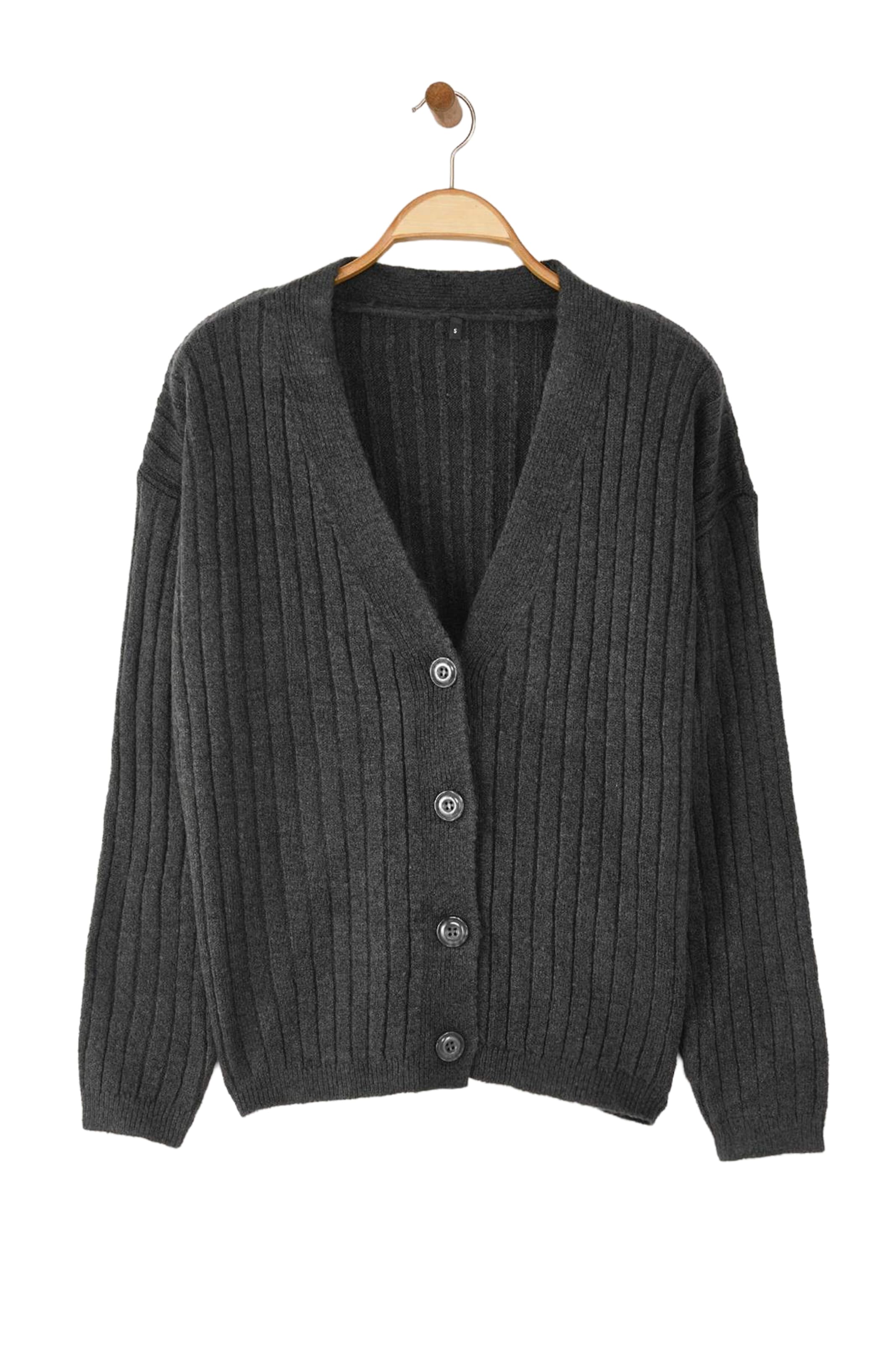 Trendyol Knit cardigan in S in Anthracite, Item view
