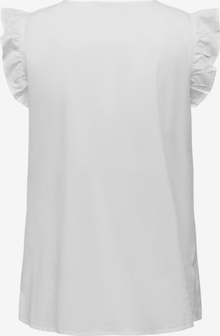 ONLY Carmakoma - Blusa 'Chalinos' em branco