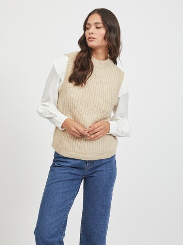 VILA Sweater 'Nola' in Brown: front