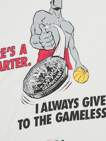 AND1 Oversize póló 'Gameless Trash Talk' - fehér