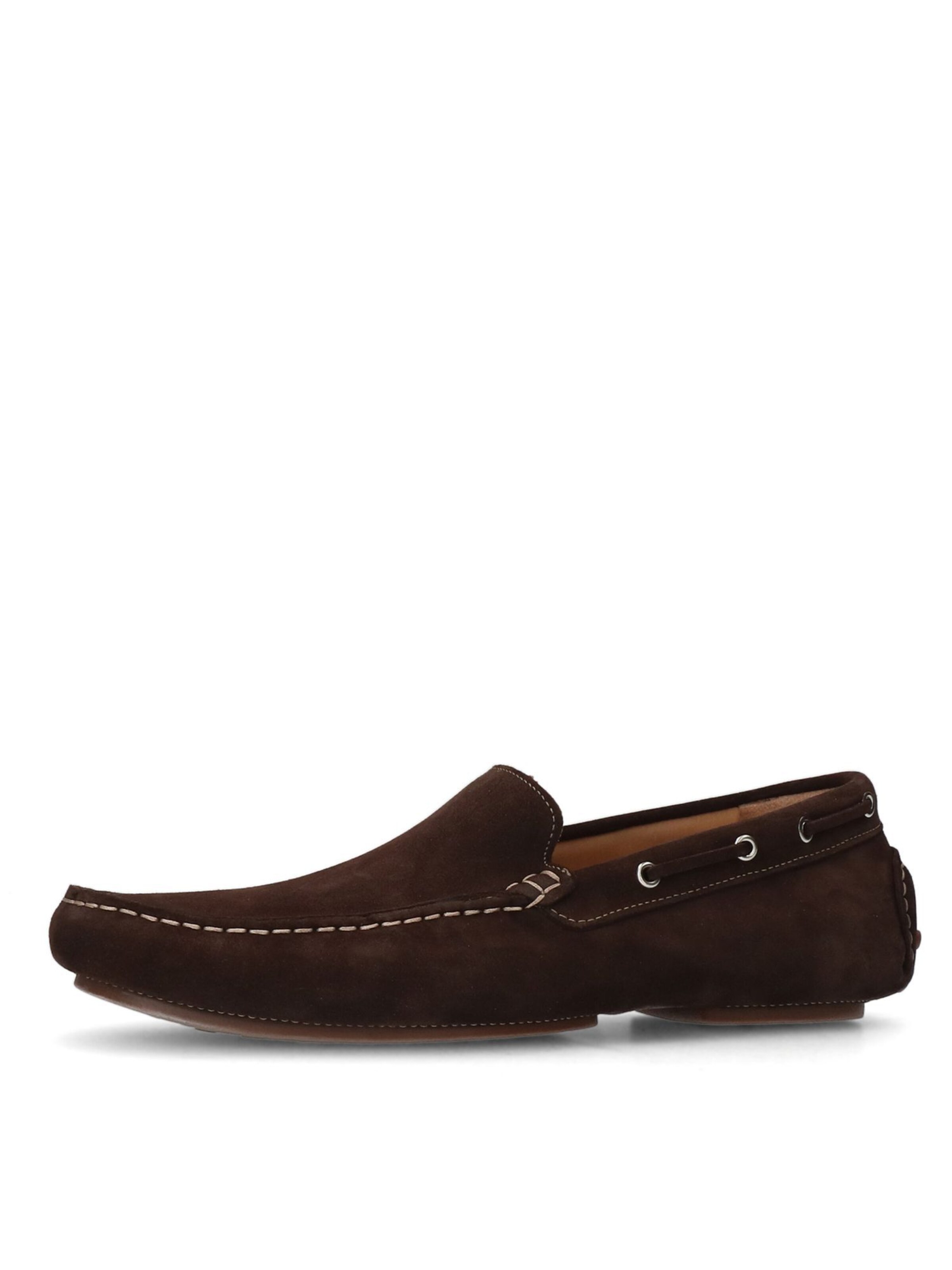 MANFIELD Classic Flats in Brown: front