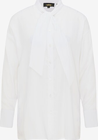 Camicia da donna di usha BLACK LABEL in bianco: frontale