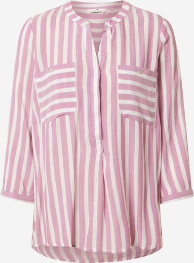 TOM TAILOR Bluse in pflaume / weiß, Produktansicht