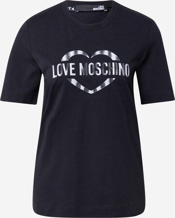 Love Moschino Shirt in Zwart: voorkant