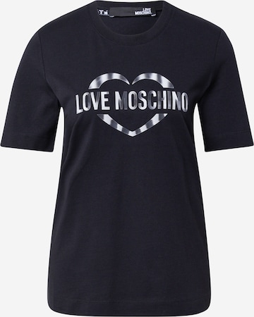 Love Moschino Shirt in Zwart: voorkant
