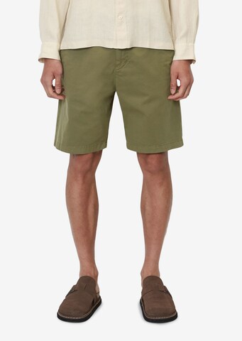 Marc O'Polo - Loosefit Calças chino 'Eskjö' em verde: frente