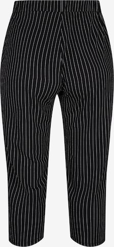 Zizzi Szeroka nogawka Spodnie 'CAADELYN' w kolorze czarny