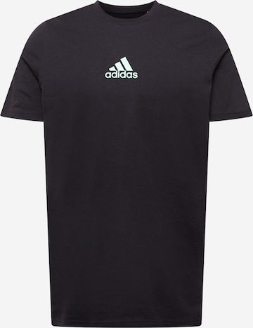 ADIDAS SPORTSWEAR Funkcionalna majica | črna barva: sprednja stran