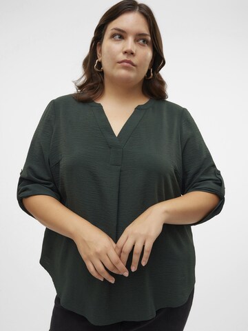 Vero Moda Curve Bluse 'ELVA' i grøn
