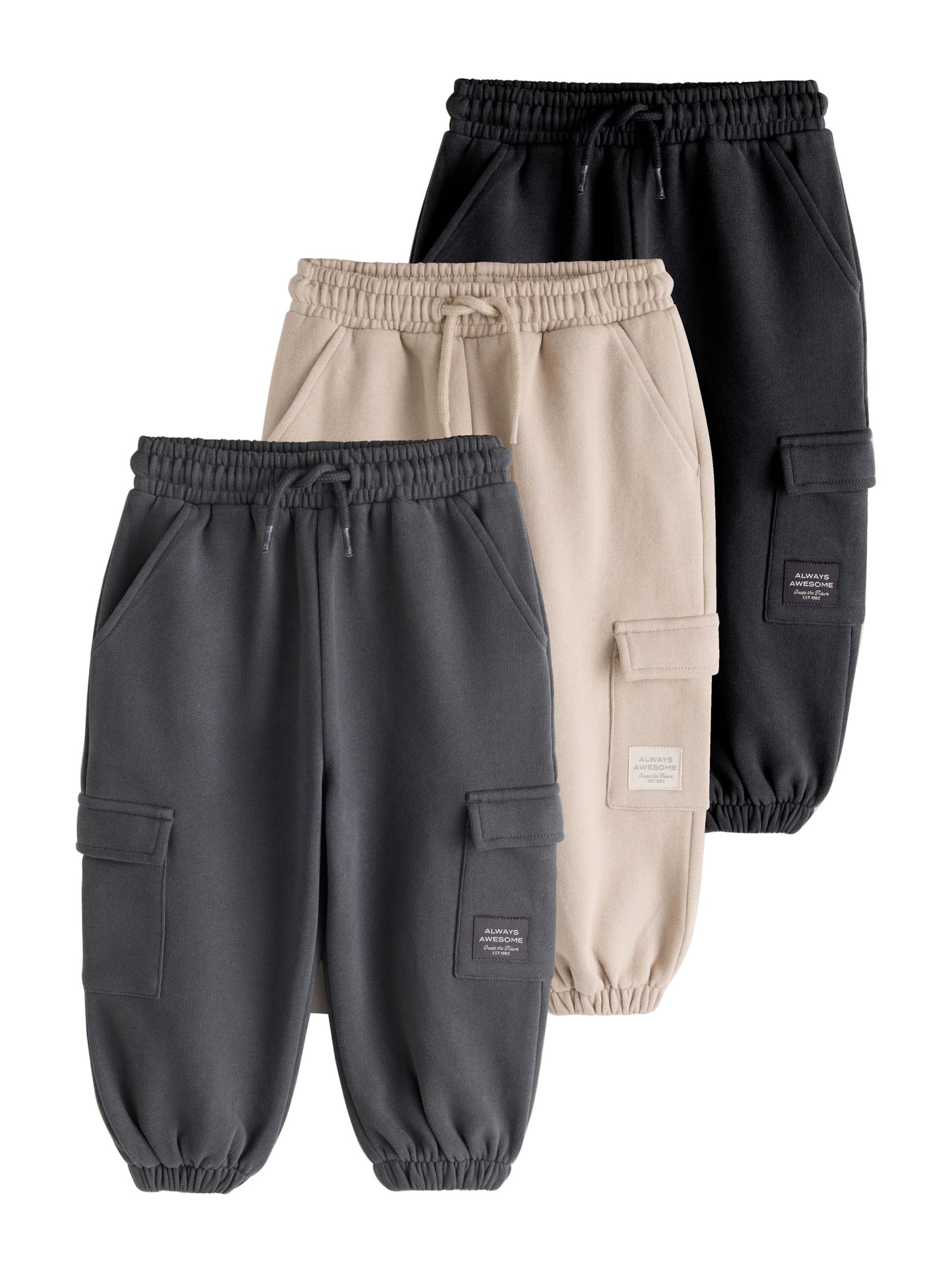 Tapered Pantaloni de la Next pe bej: față