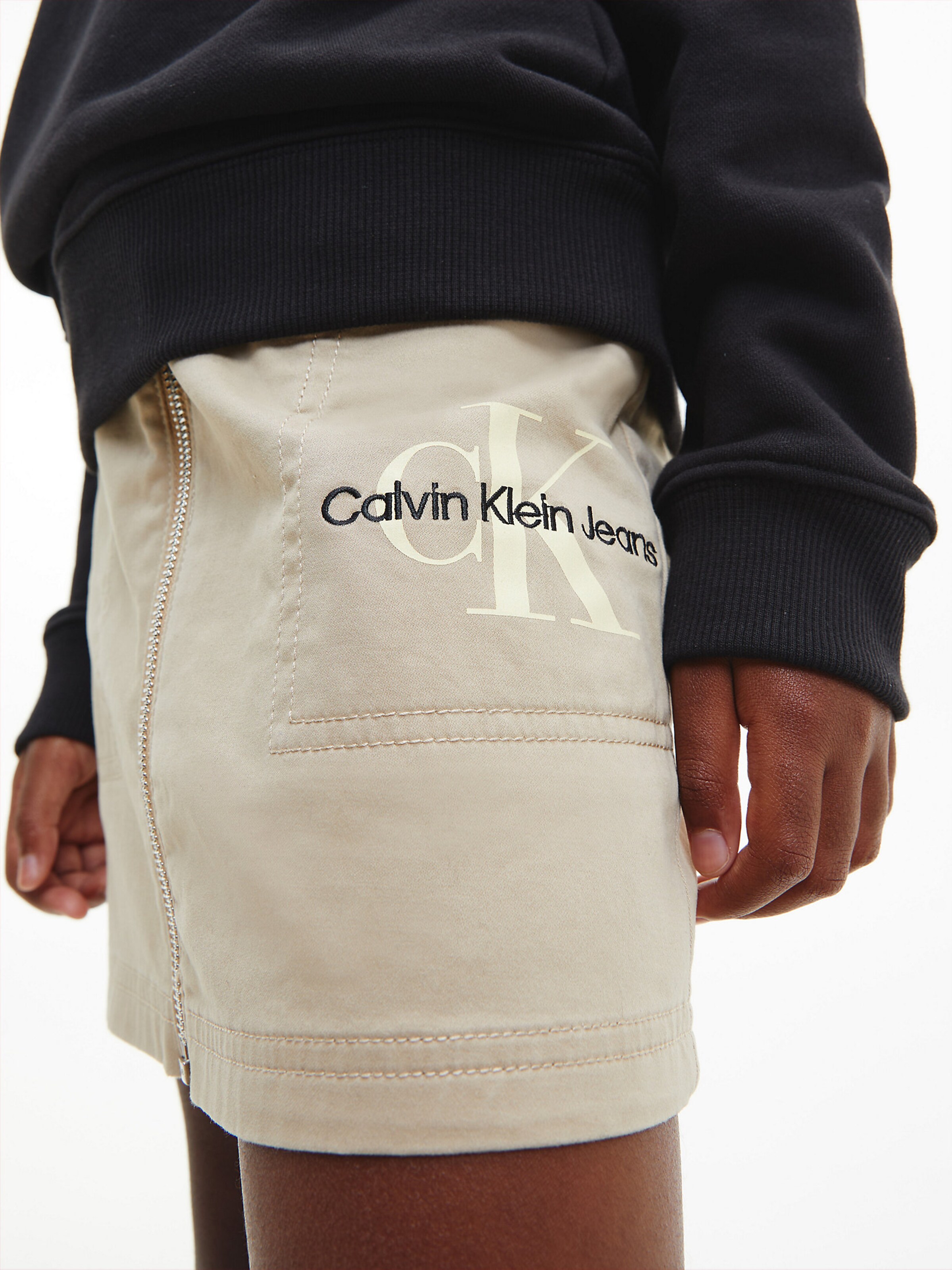 Calvin Klein Jeans Skirt in Sand ABOUT YOU