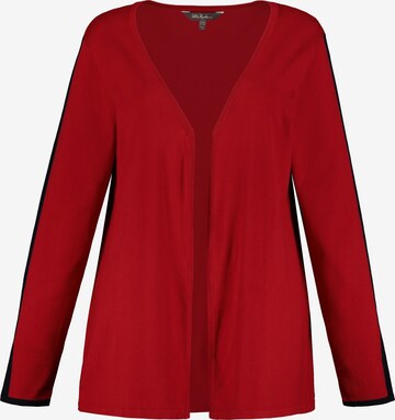 Cardigan Ulla Popken en rouge : devant