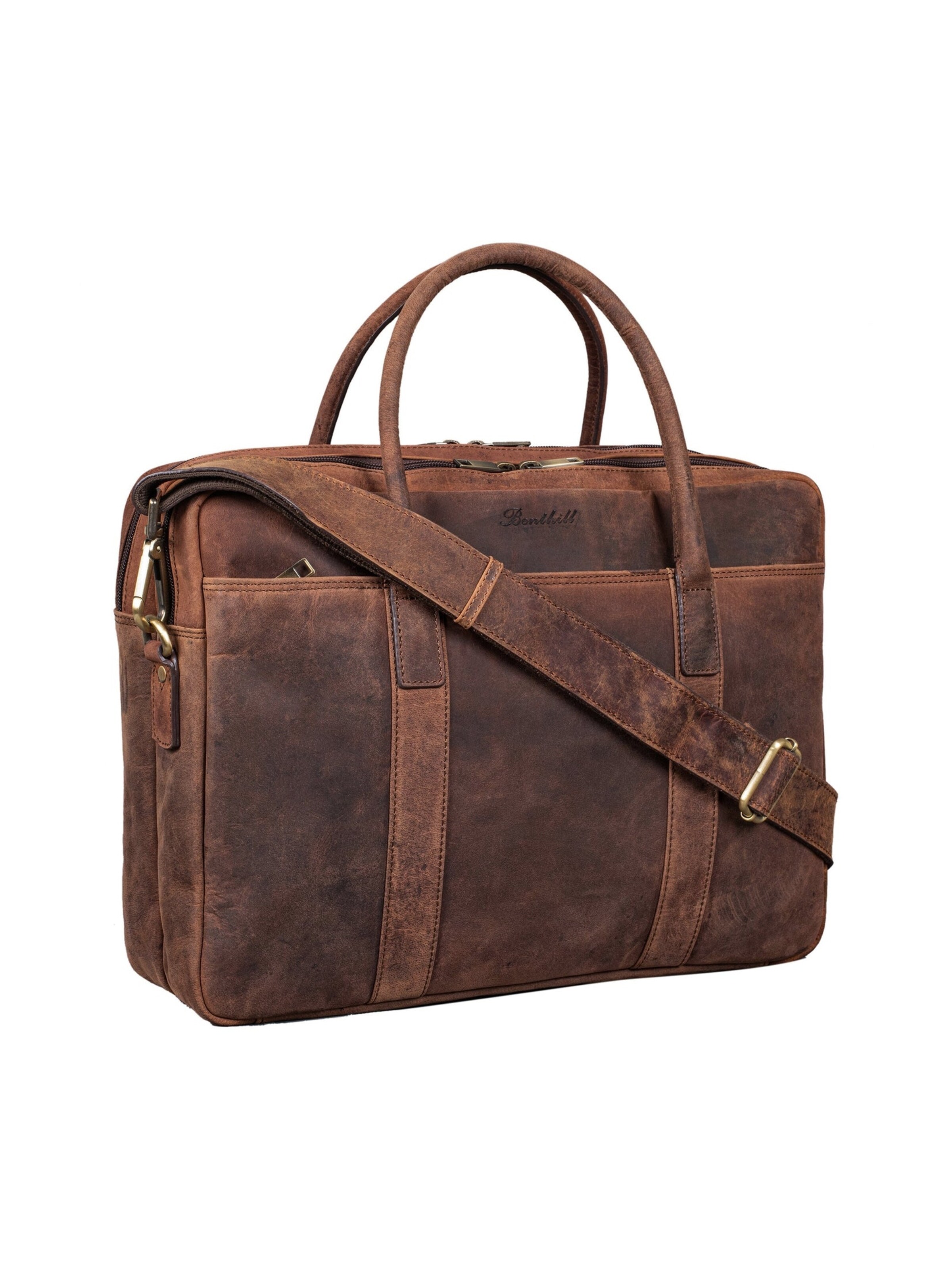 Benthill Laptop Bag in Brown