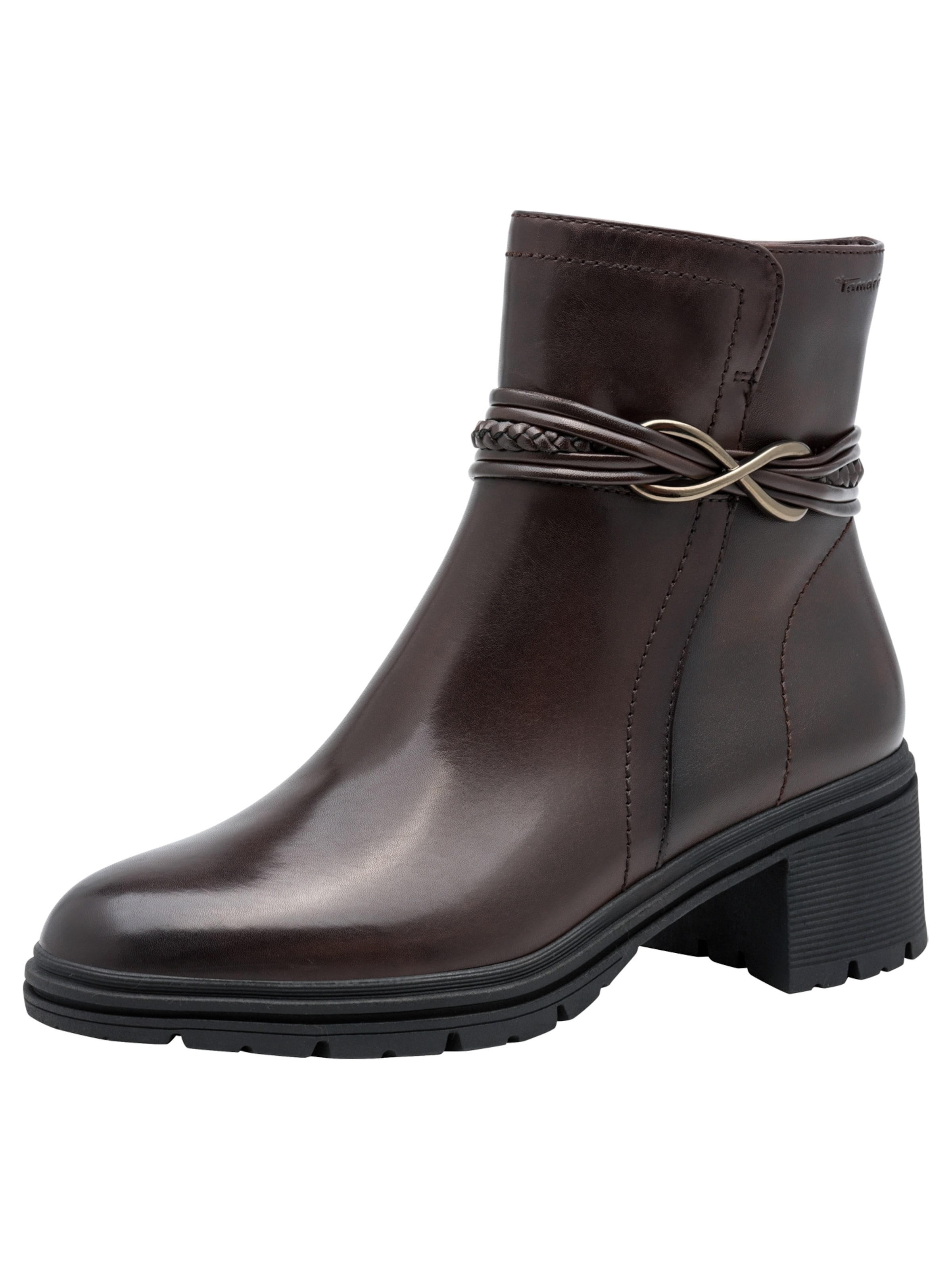 Bottines Tamaris en marron : devant