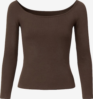 T-shirt For You Moda en marron : devant