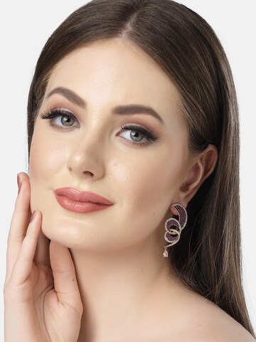 AVANT-GARDE PARIS Ohrringe 'Vesnala' in Lila