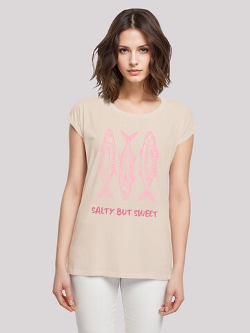 T-shirt 'Salty But Sweet Summer' F4NT4STIC en beige : devant