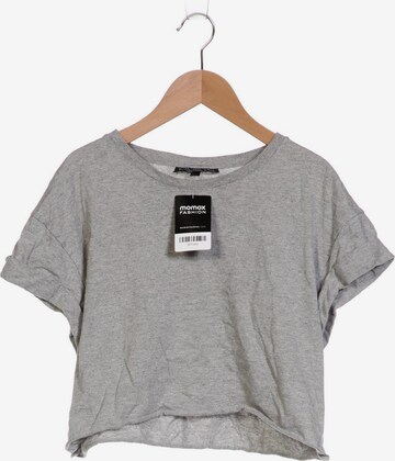 Topshop Tall Top & Shirt in M in Grey: front
