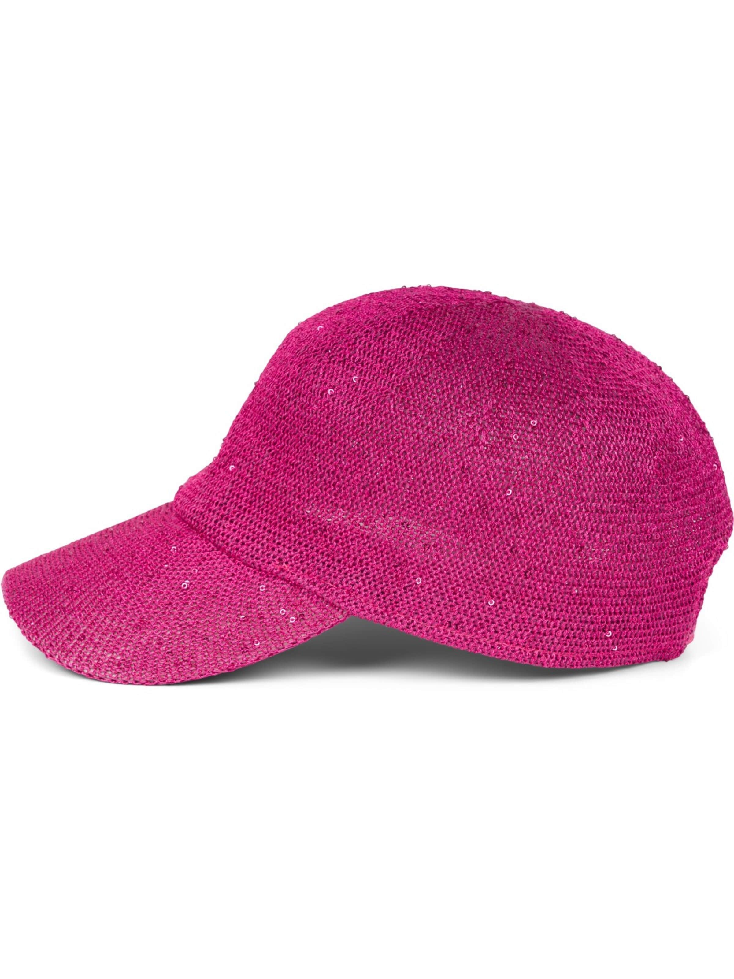 styleBREAKER Cap 'Gewebtes Baseball Cap Pailletten'‌‌‌‌‌‌‌‌‌ in Pink