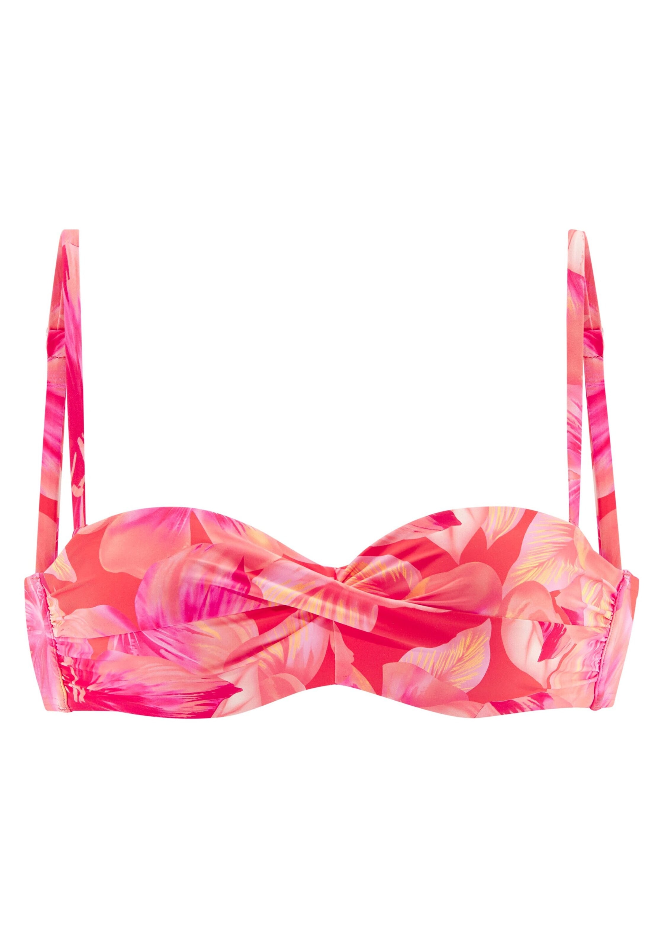 s.Oliver Сутиен бандо Горнище на бански в оранжево: отпред