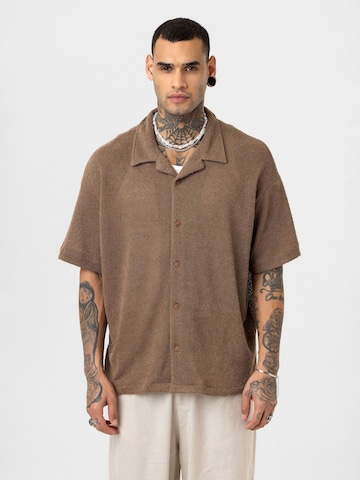 Dandalo Regular fit Button Up Shirt 'Joris' in Brown: front