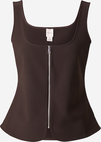 Top de la Calvin Klein pe maro: față