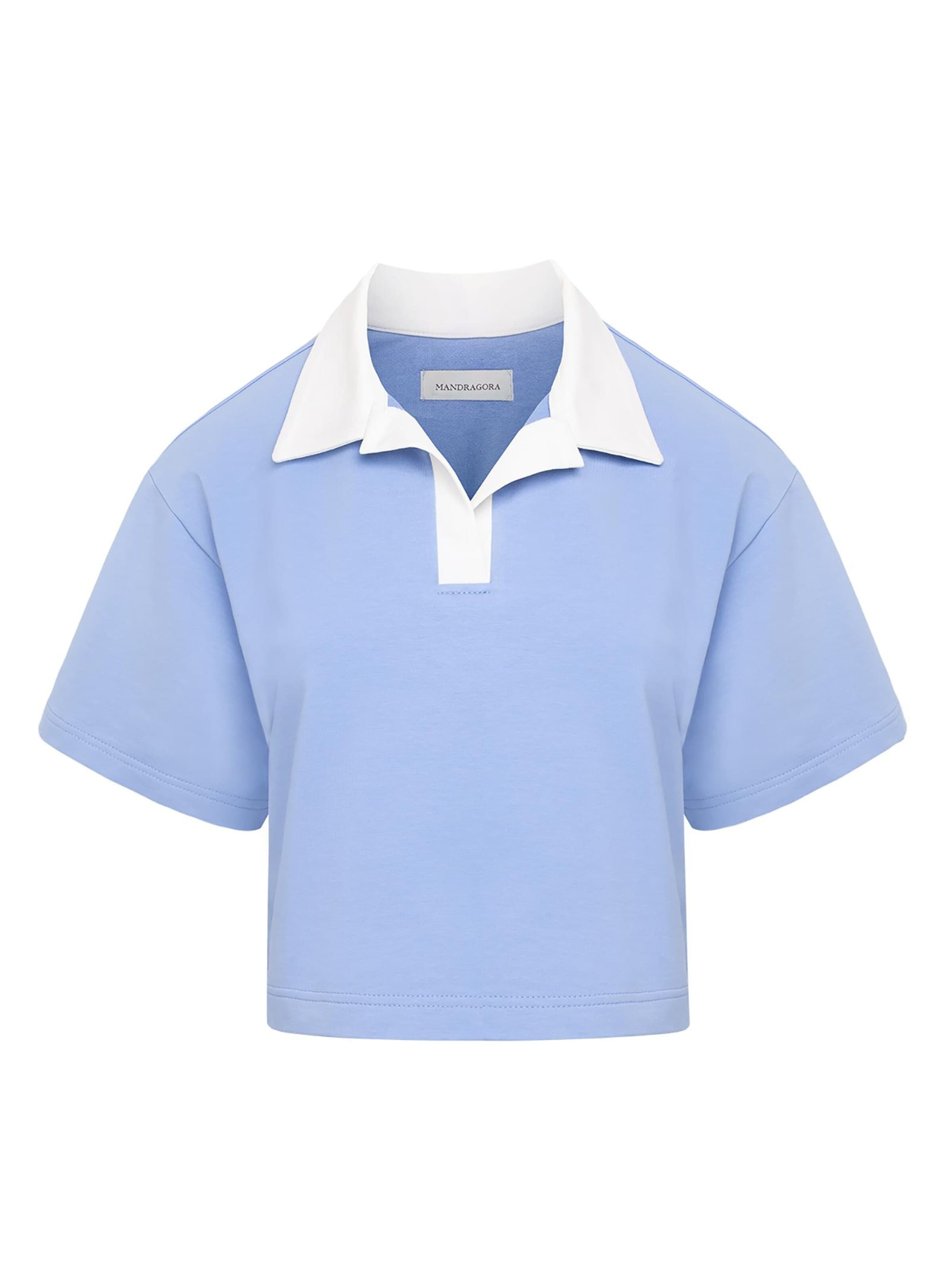 T-shirt 'GOIA' mandragora en bleu : devant