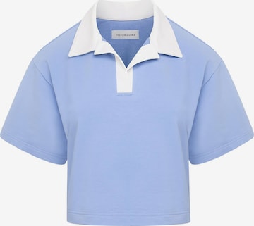 T-shirt 'GOIA' mandragora en bleu : devant