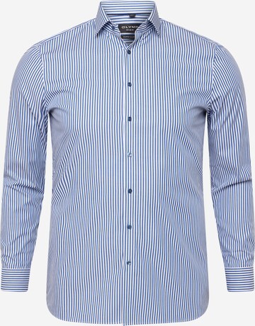 OLYMP Button Up Shirt in Blue: front