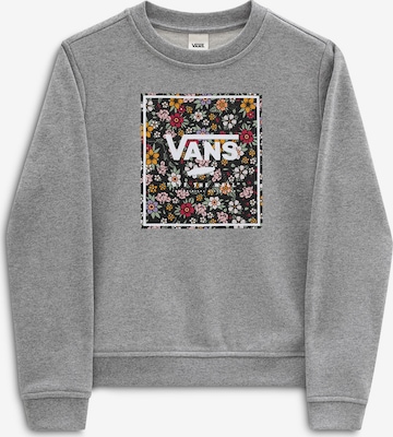 VANS Sweatshirt 'GR PRINT BOX CREW' in Grey: front
