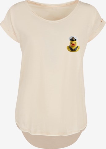 T-shirt 'Rubber Duck Captain' F4NT4STIC en beige : devant