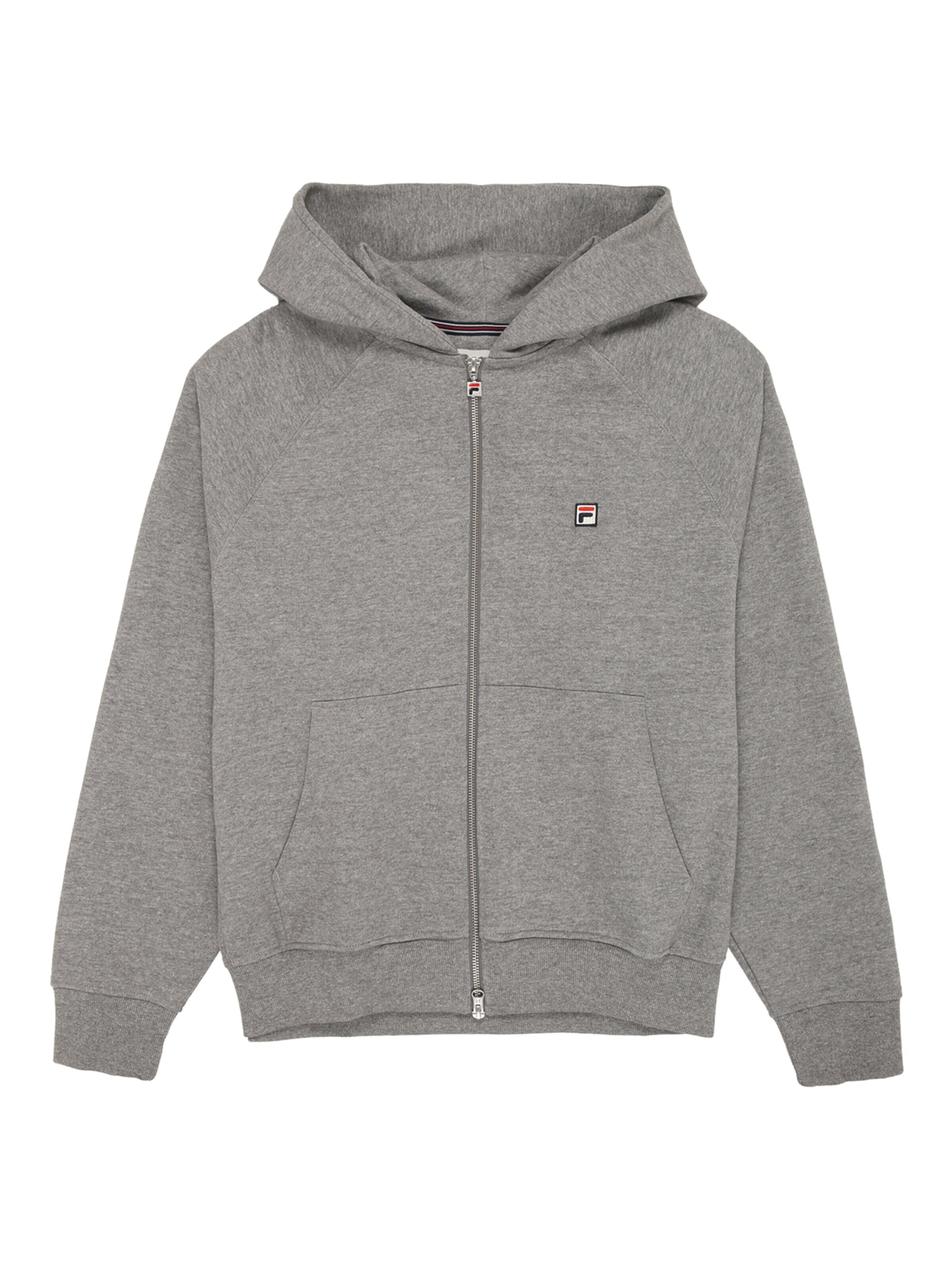 FILA - Sudadera con cremallera 'BORNO oversized raglan 2-way zip hoodie' en gris