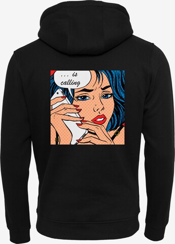 Mister Tee Regular fit Sweatshirt 'Late Night Love' i svart