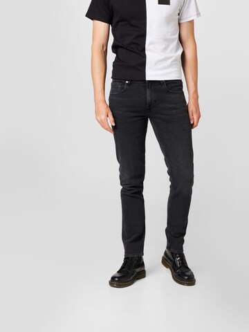 7 for all mankind - Tapered Vaquero 'SLIMMY' en negro: frente