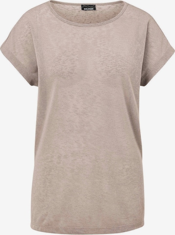 Goldner Shirt in Beige: Vorderseite