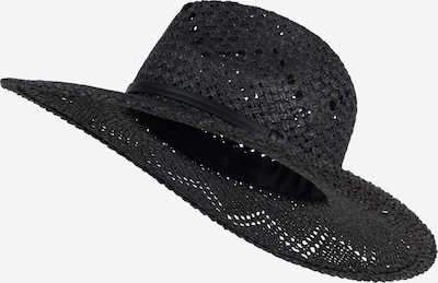 styleBREAKER Hut 'Panama Strohhut mit Stoff Zierband' in 54-64 in schwarz, Produktansicht