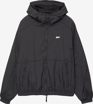 Pull&Bear Tussenjas 'STWD' in Zwart: voorkant