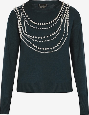 faina Sweter w kolorze zielony: przód