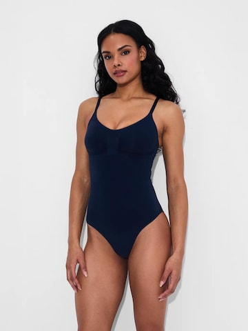 creamy Shapingbody 'Bodysuit Sculpting Shapewear mit Slip' in Blau