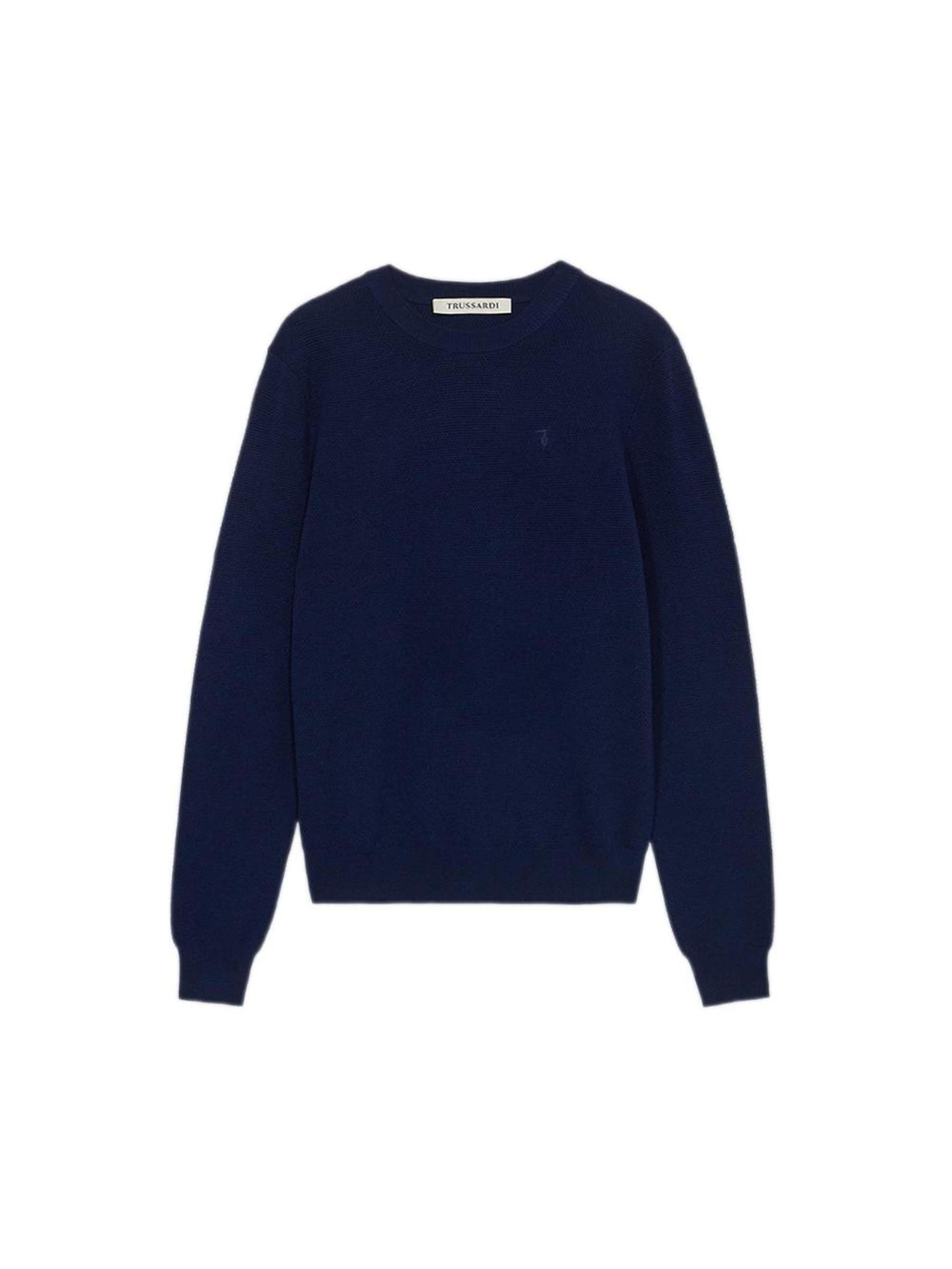 Trussardi Trui in Blauw: voorkant