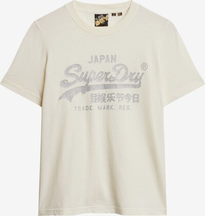 Maglietta Superdry di colore crema / argento, Visualizzazione prodotti