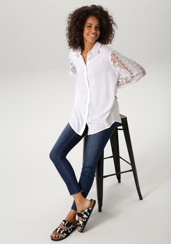 Aniston CASUAL Blouse in White